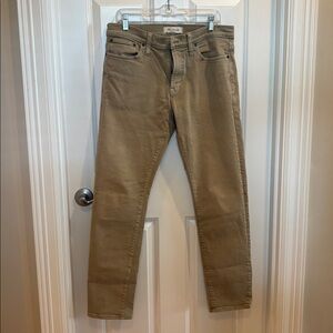 Madewell Khaki Denim Pants slim fit Men’s 33 x 32